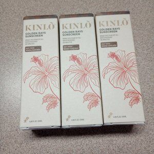 NEW Kinlo Golden Rays Sunscreen SPF 50 Deep Tinted Mineral Lot of 3